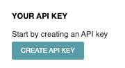 Button: Your API key