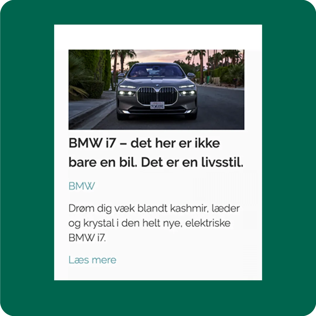 Ad example: BMW DK